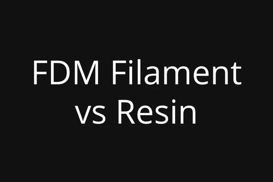 FDM filament vs resin: a close-up of a spool of filament and a resin model