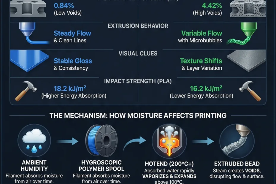 Filament Dry Vs Wet Infographic