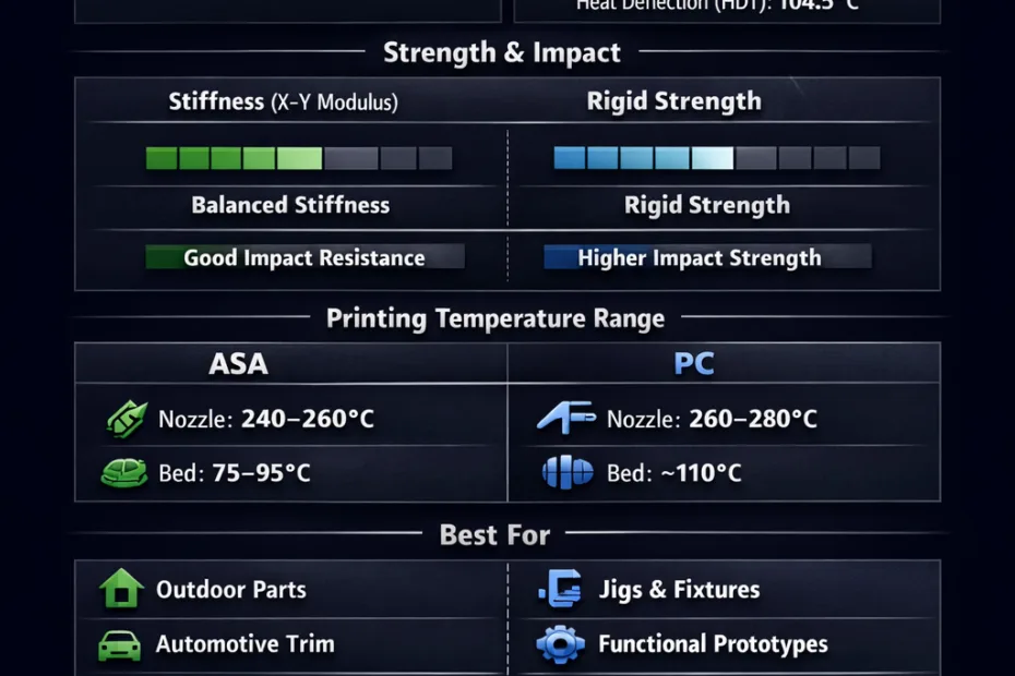 Comparison chart showing ASA and PC with their respective game statistics and rankings.