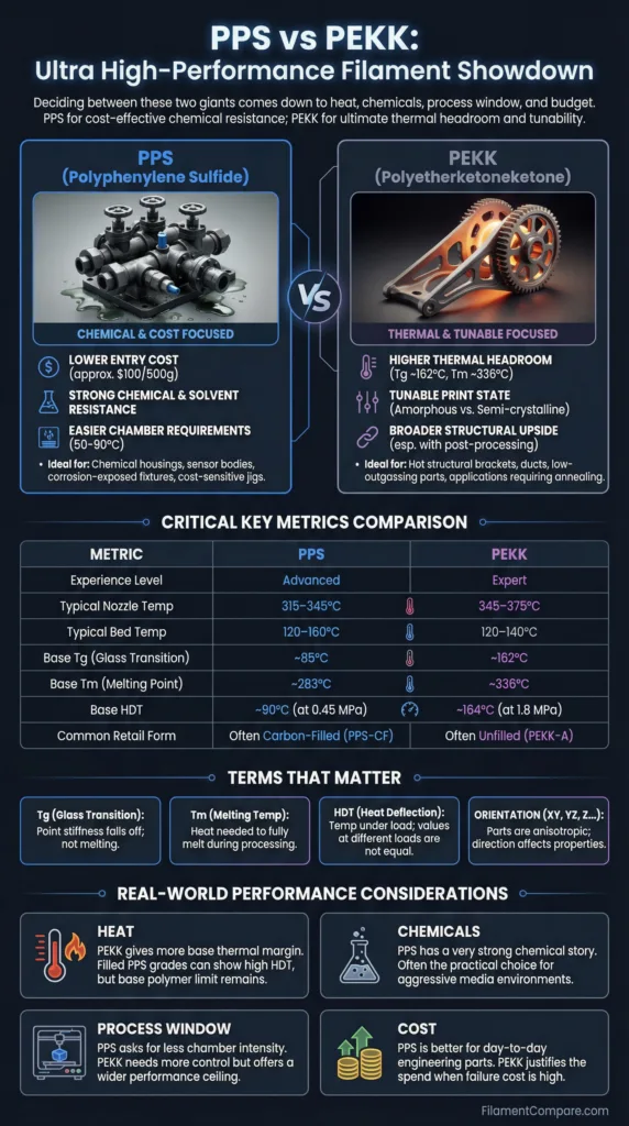 PPS vs PEKK: Ultra High-Performance Filament Showdown