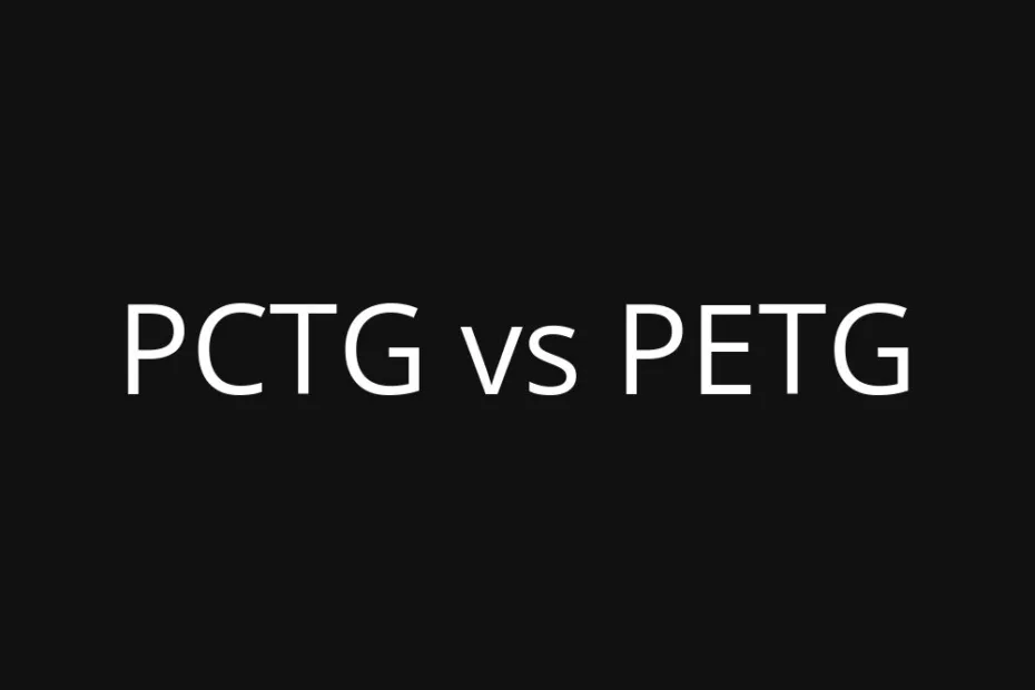PCTG and PETG sheets with a focus on their transparency and texture.